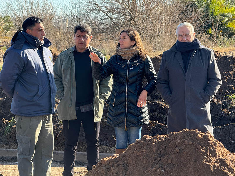 DI GREGORIO: “AVANZA A PASO FIRME LA OBRA DE CLOACAS EN DIEGO DE ALVEAR”