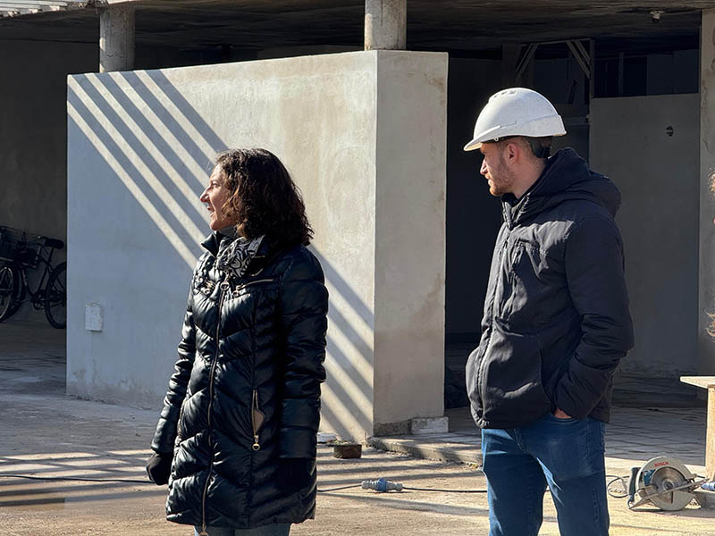 DI GREGORIO DESTACÓ EL AVANCE DE OBRA EN LA ESCUELA 238 DE VENADO TUERTO 